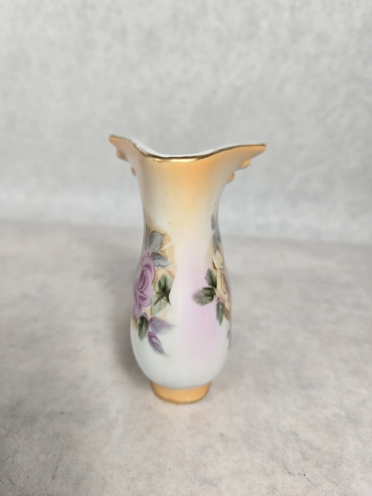 Vintage Victorian Style Womens Floral Boot Porcelain RS In Wreath Backstamp 6″