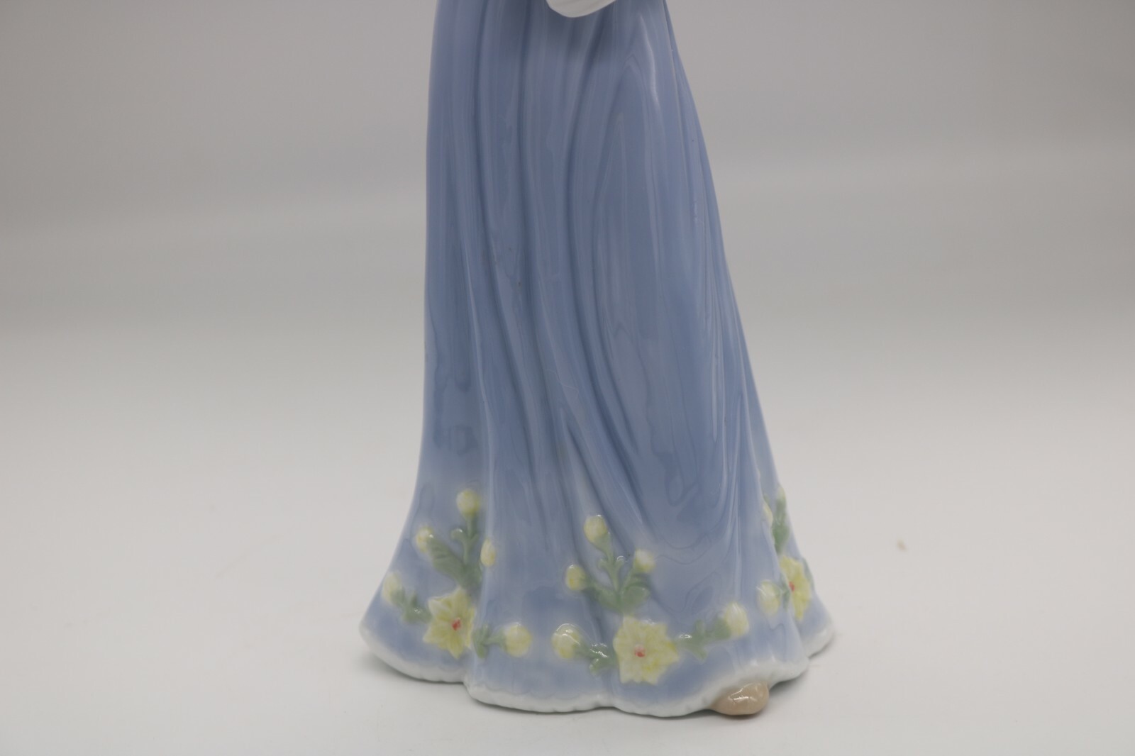 Vintage Porcelain Woman with Flowers