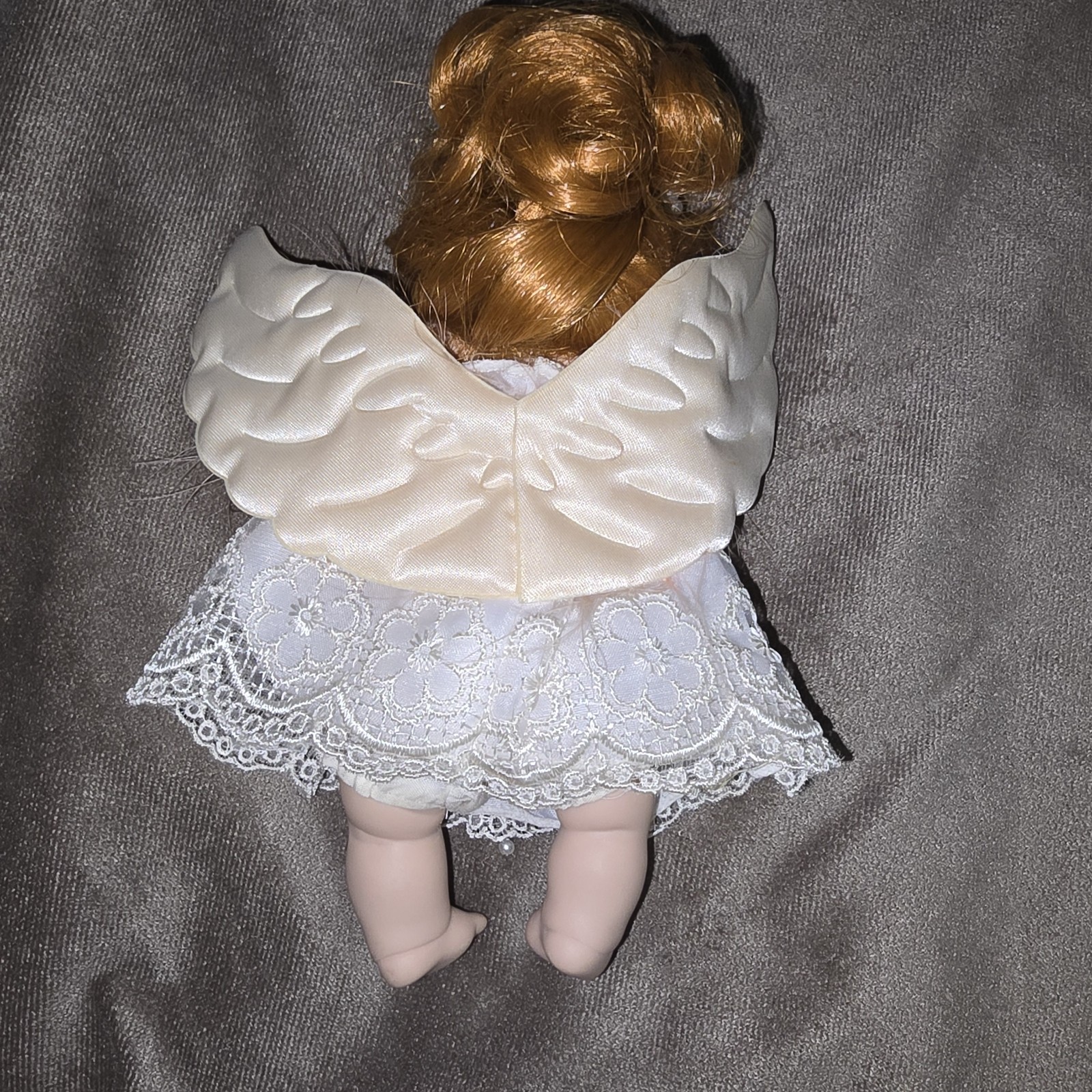 Lot of 2 Show Stoppers Enchantment Porcelain Angel Tidbit Fairy Doll Feathers
