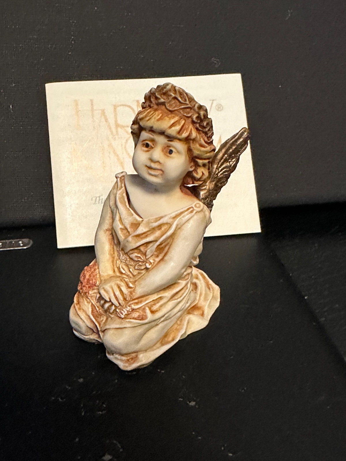 Harmony Kingdom Angelique “Fleur de Lis” 1997 Trinket Box Figurine w/ Box ANFL