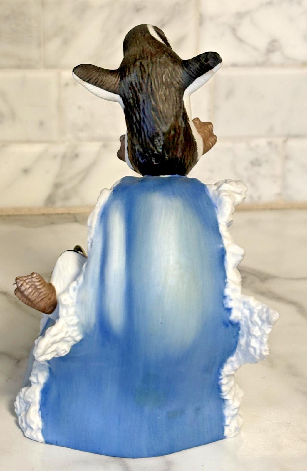 1992 Franklin Mint Porcelain Penguin Figurine Whoosh Artist M Emblem Hand Paint