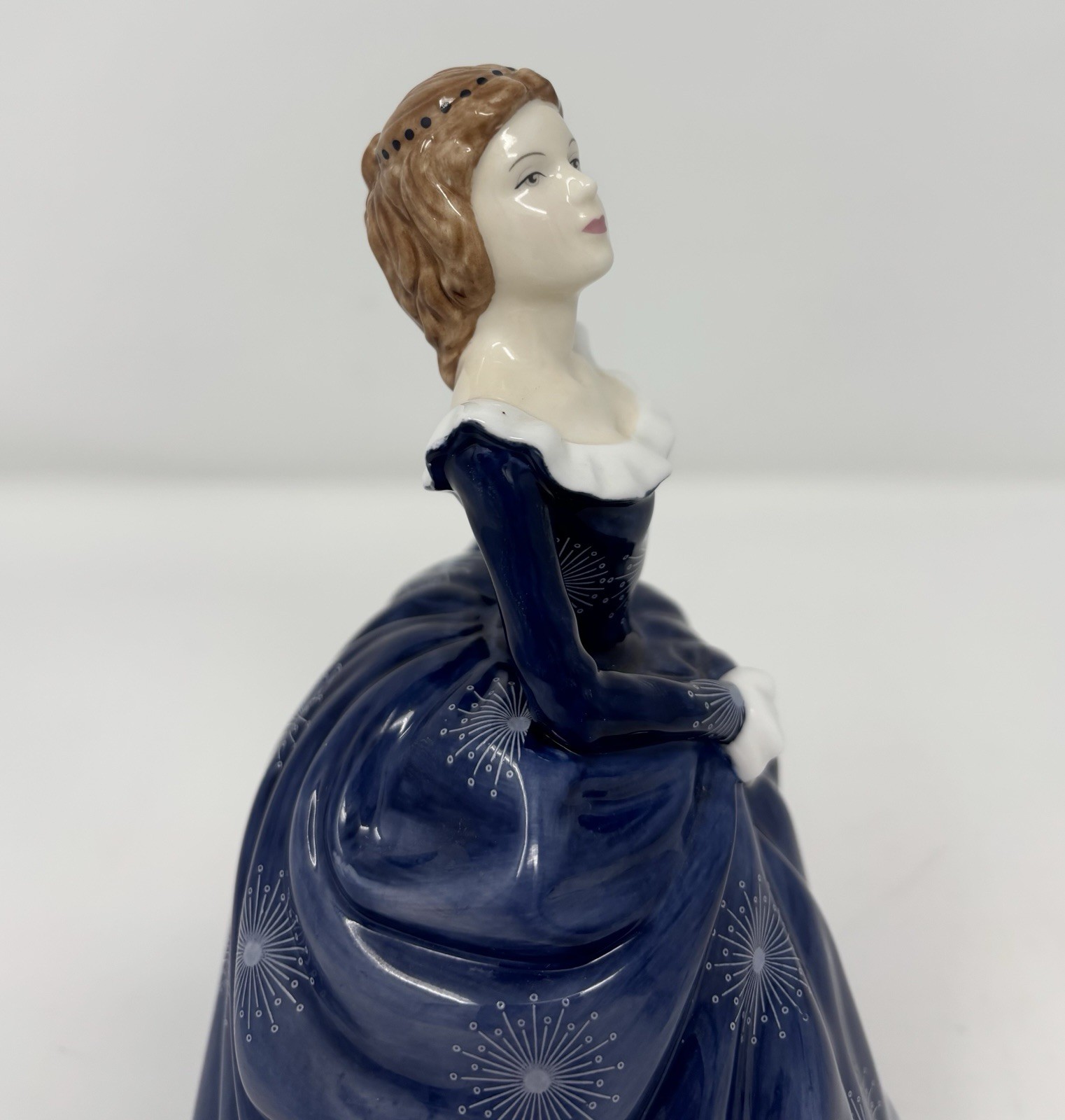 Royal Doulton Pretty Ladies Fragrance Figurine HN 4931 Blue Dress 2006 7” Lady