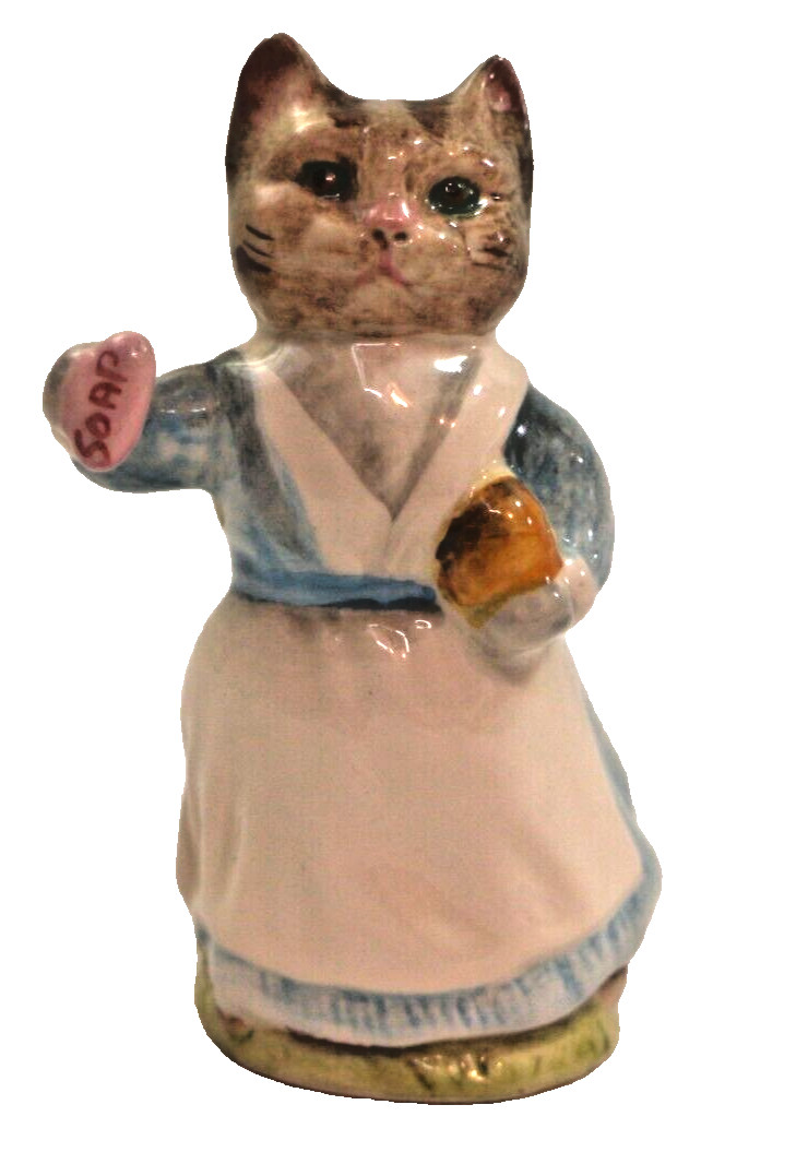 Vintage Beswick Beatrix Potter TABITHA TWITCHETT Figurine Brown Backstamp 1961