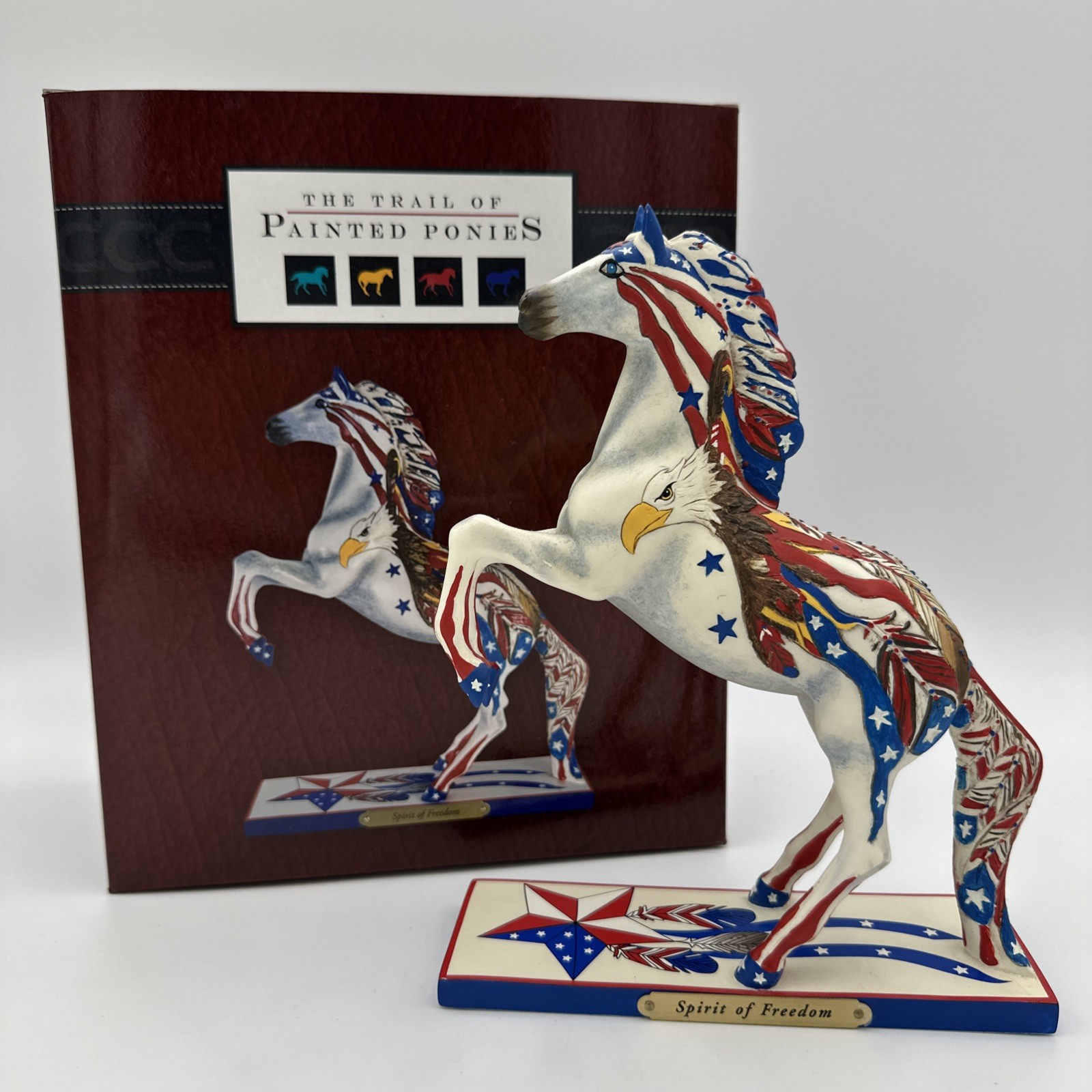 Trail of Painted Ponies “Spirit of Freedom” Lynn Bean Patriotic Horse RETIRED