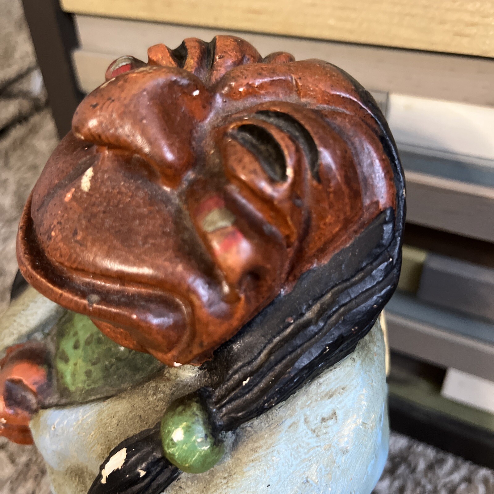 1921 Perce Pearce Disney Artist Chalkware Statue Heap-O-Luck Indian