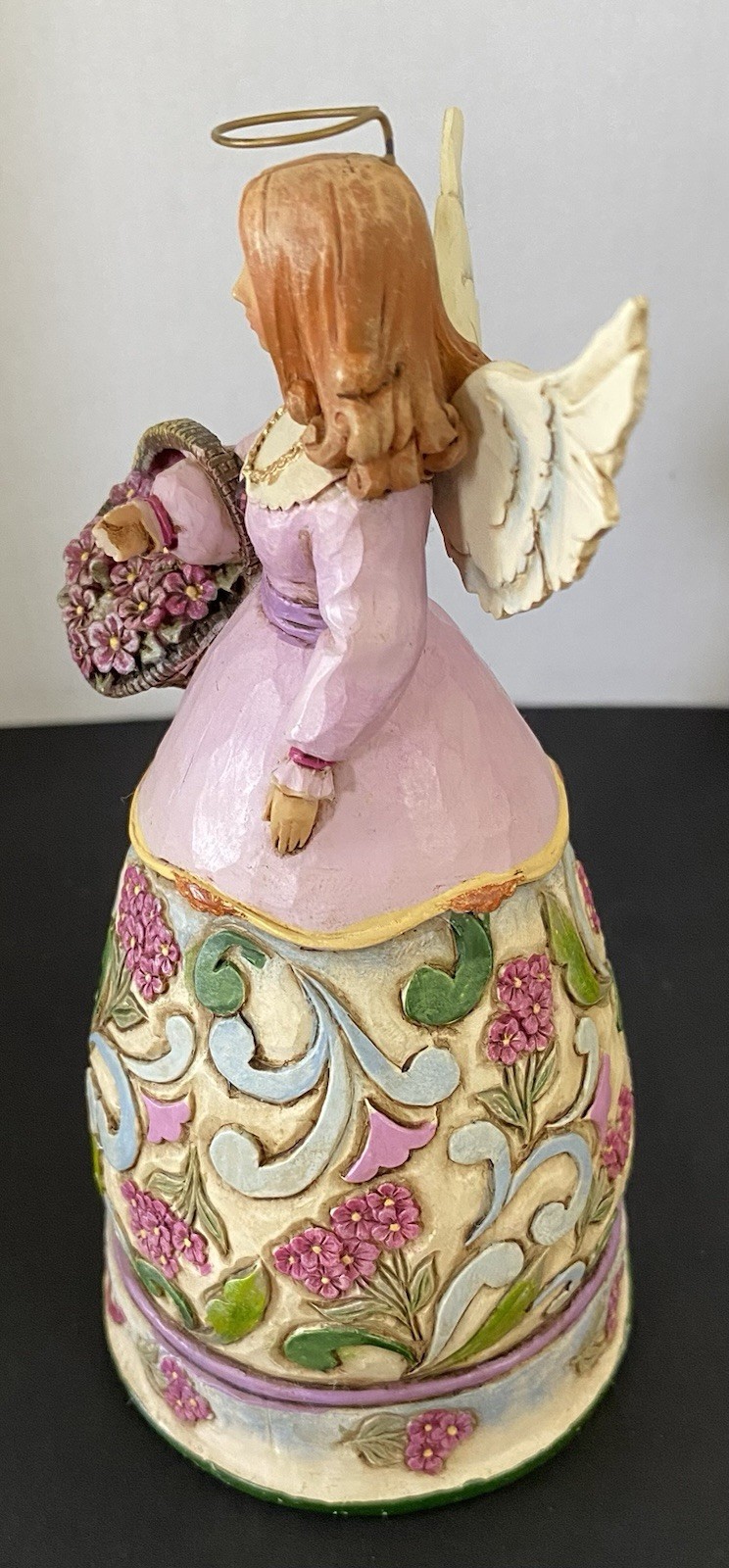Jim Shore Angel Figurine Violets Amethyst Heartwood Creek 4012551 February 2008