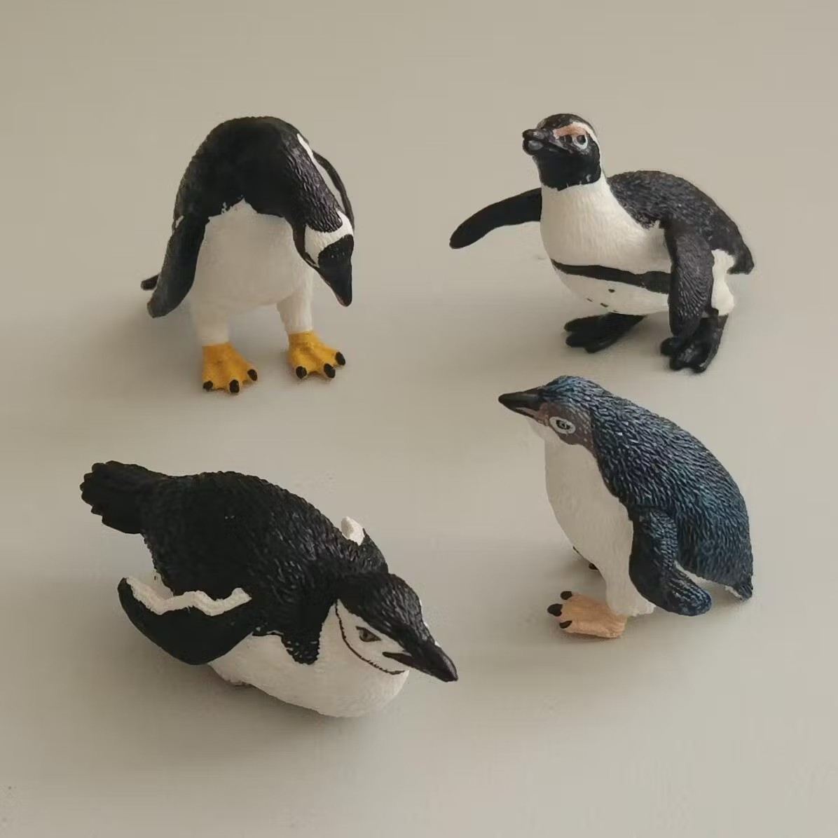 Toymany 12-pcs Penguin Animal Figurine Collectible Hand-painted Toy Set