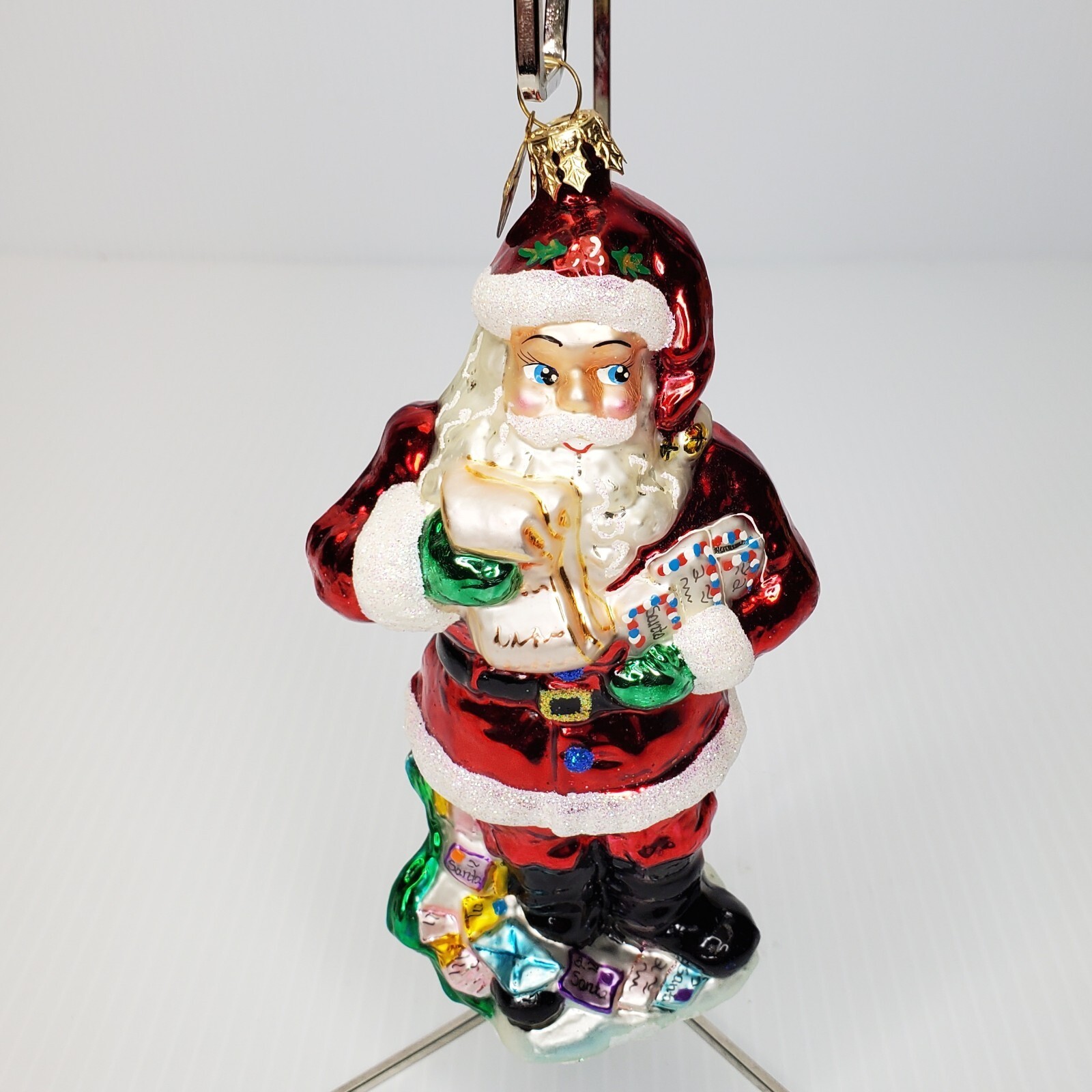 Christopher Radko Santa Fan Mail Christmas Ornament 01-0549-0 Naughty Nice List