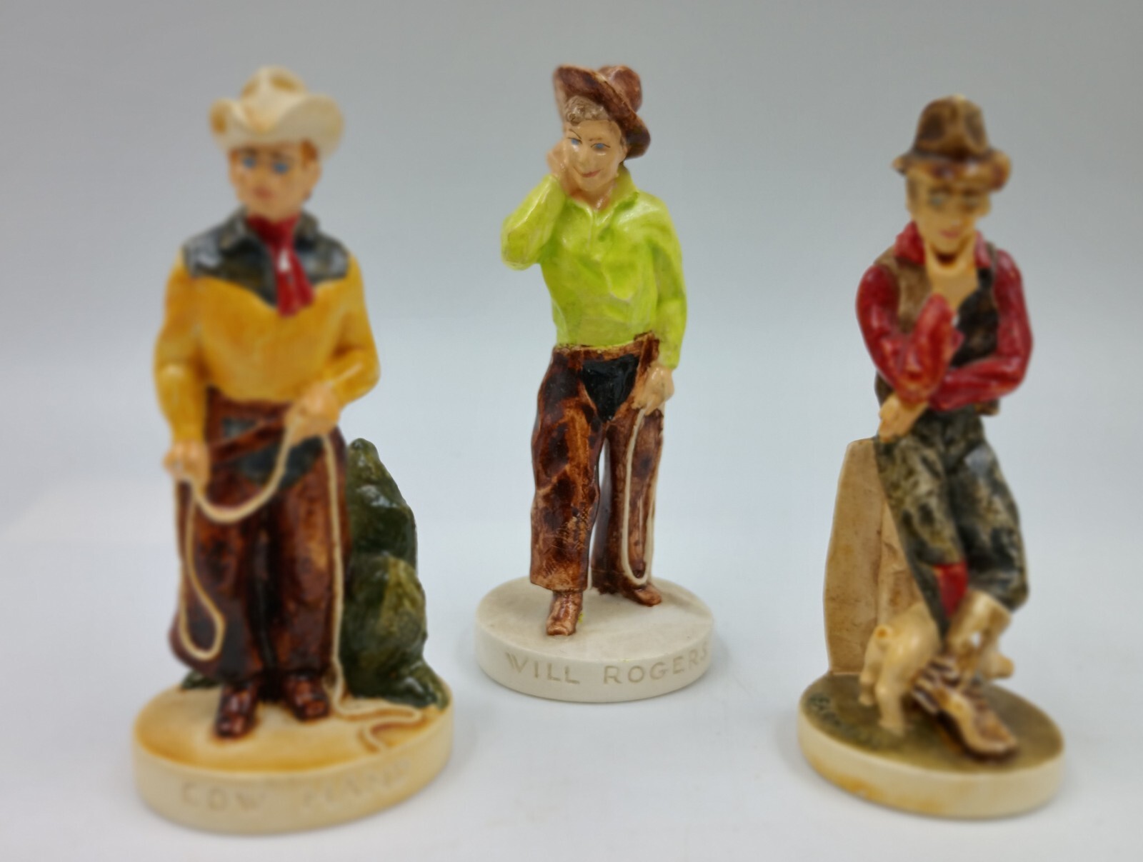 Sebastian Miniature Collection Cowboy Lot Will Rogers CowHands Prescott W Baston