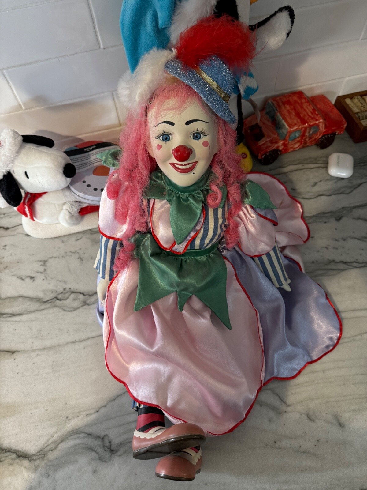 Pinky the Clown Porcelain Doll (1995 keepsake)