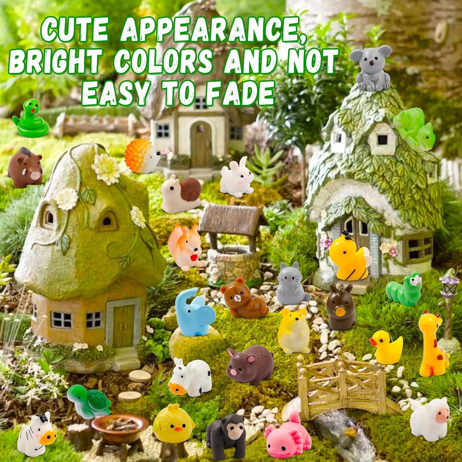 Miniature 42 Styles Resin Animals – Perfect for Dollhouses and Educational Play
