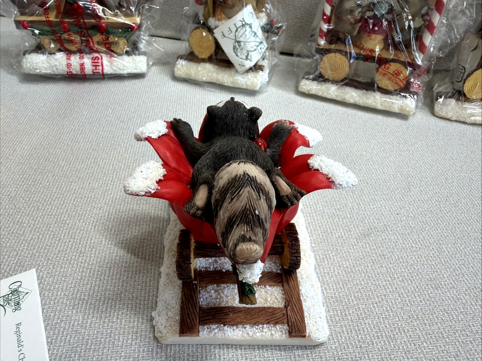 RARE COMPLETE SET ! of 7-pc -Charming Tails Choo Choo Train Silvestri/Fitz&Floyd