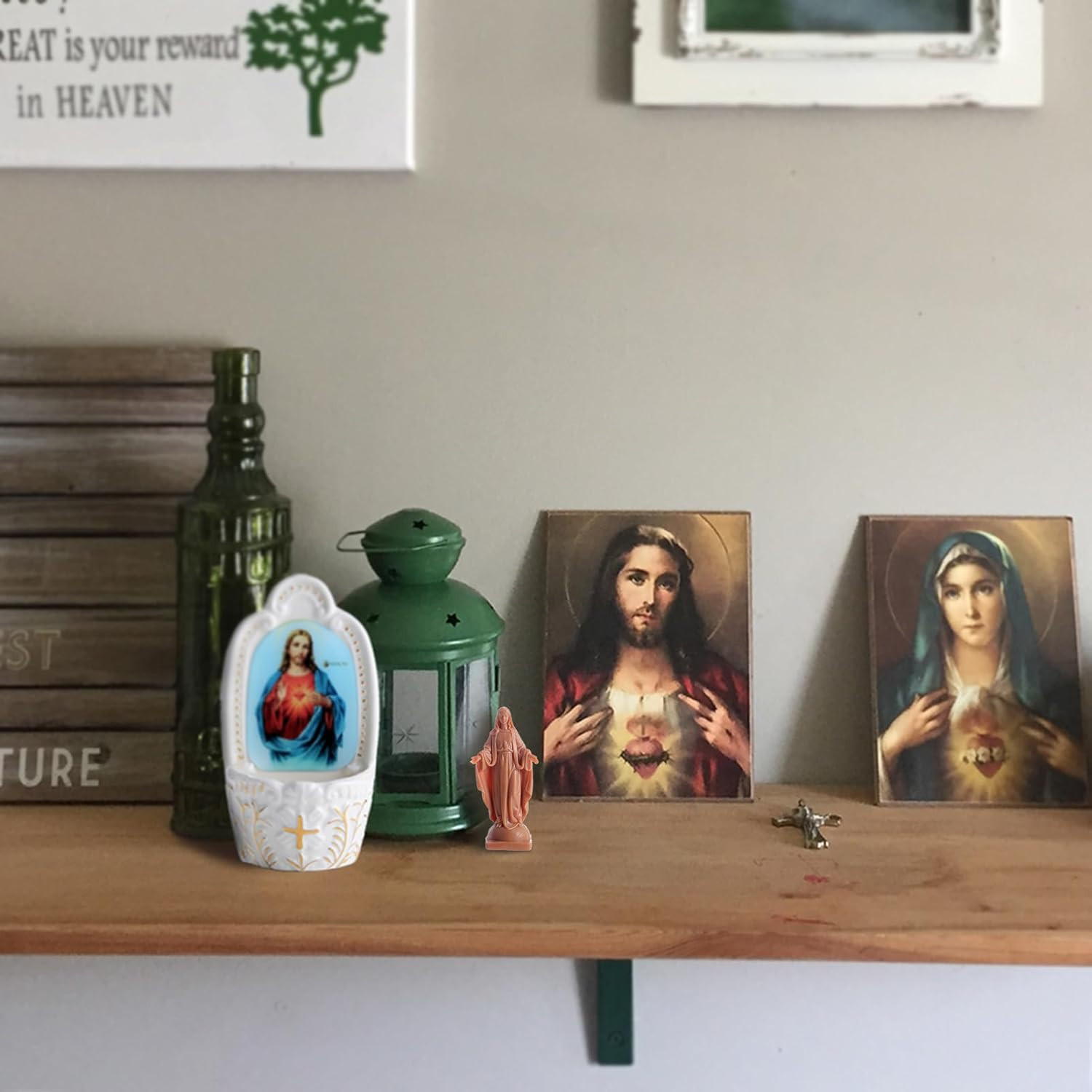 3″ Virgin Mary Statue with Prayer Card Religious Gifts for Women Catholic Small
