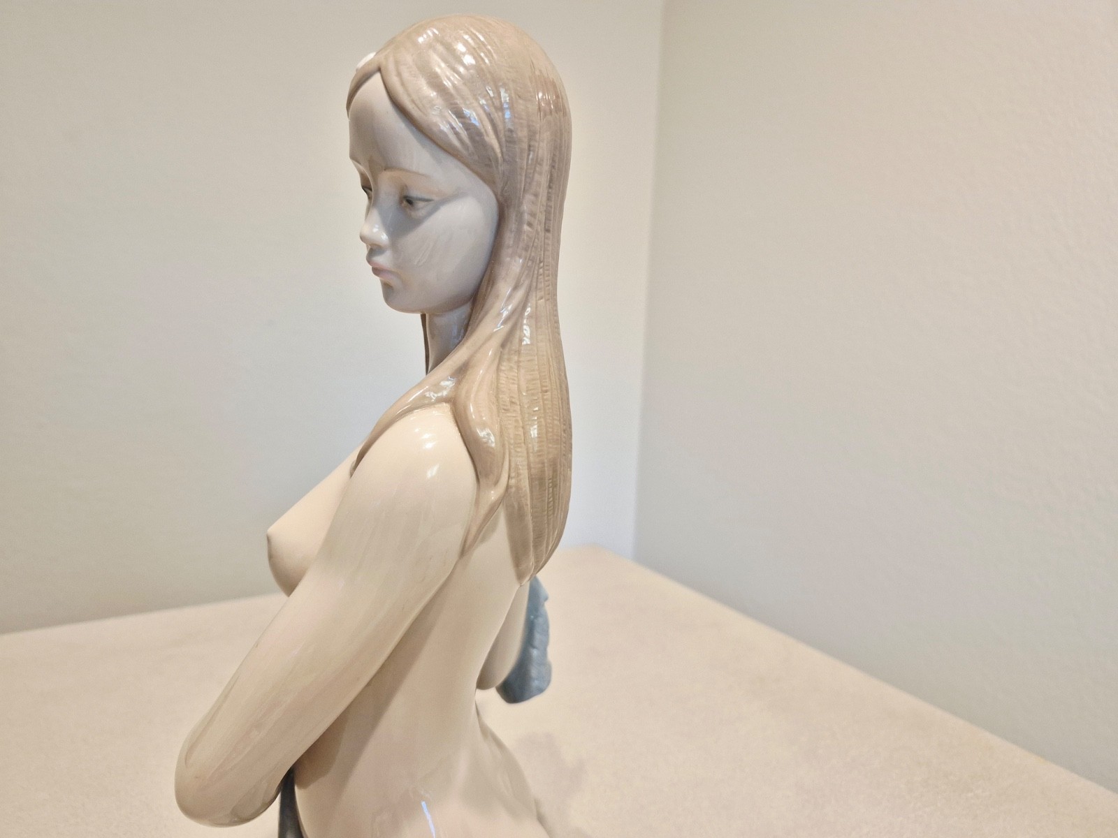 Vintage Nao by Lladro Beautiful Bather #1363 Glazed Mint Condition