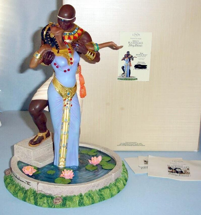 Lenox Blackshear THE SENSUAL KISS Ebony Visions Figurine Artist Proof 31/50 New