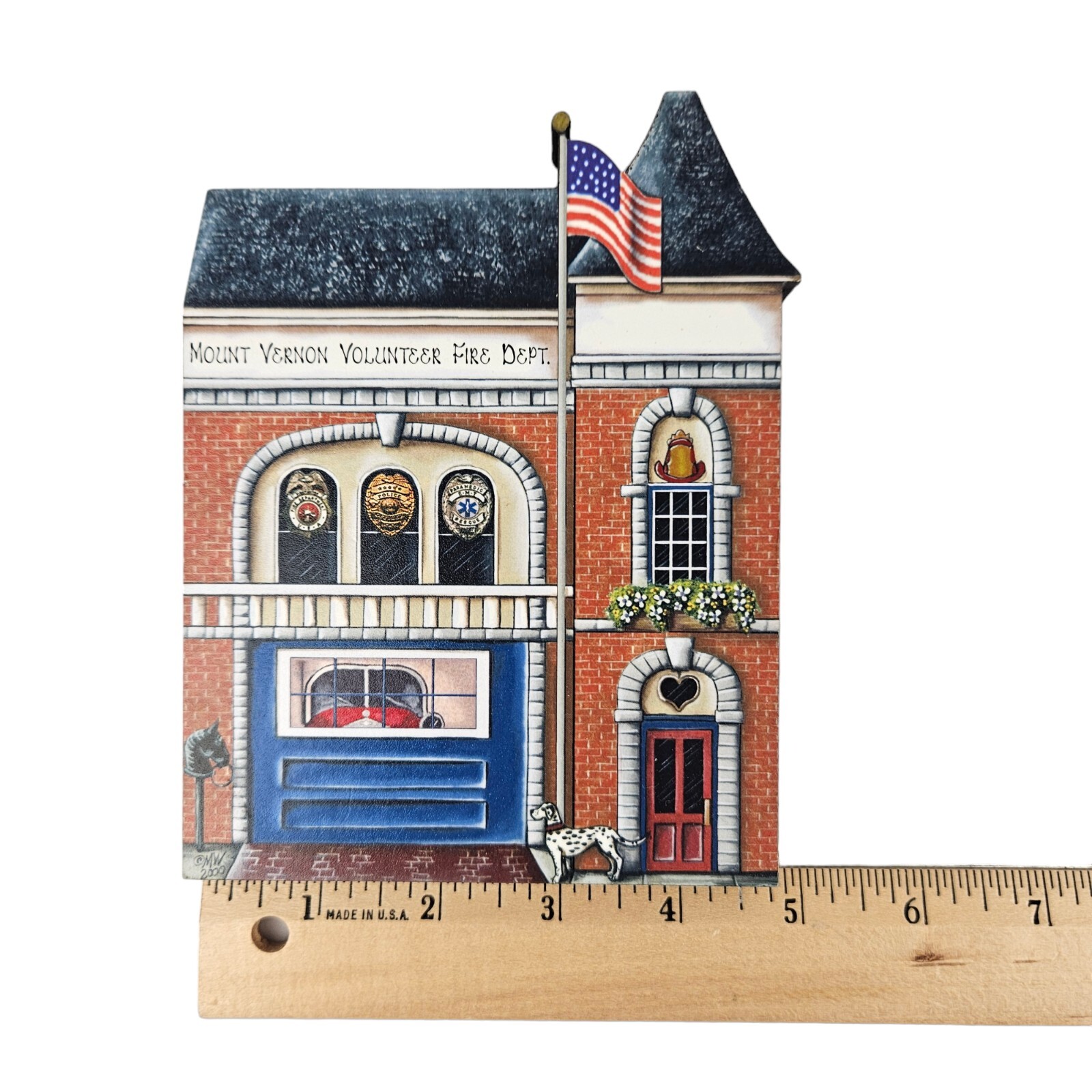 Brandywine Shelf Sitter Building Mount Vernon Volunteer Fire Dept. Made in USA