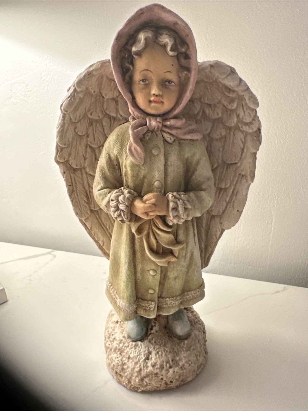 AFFCO VICTORIAN STYLE ANGEL GIRL STATUE FIGURE 12 1/2″ / WRONGWAY052