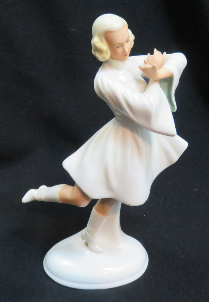 Vintage 1940s Schaubach Kunst Germany Ballerina Art Deco Porcelain Figurine