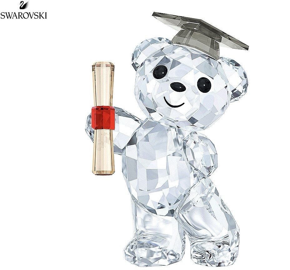 NIB 100% Authentic Swarovski Kris Bear Graduation Crystal Figurine