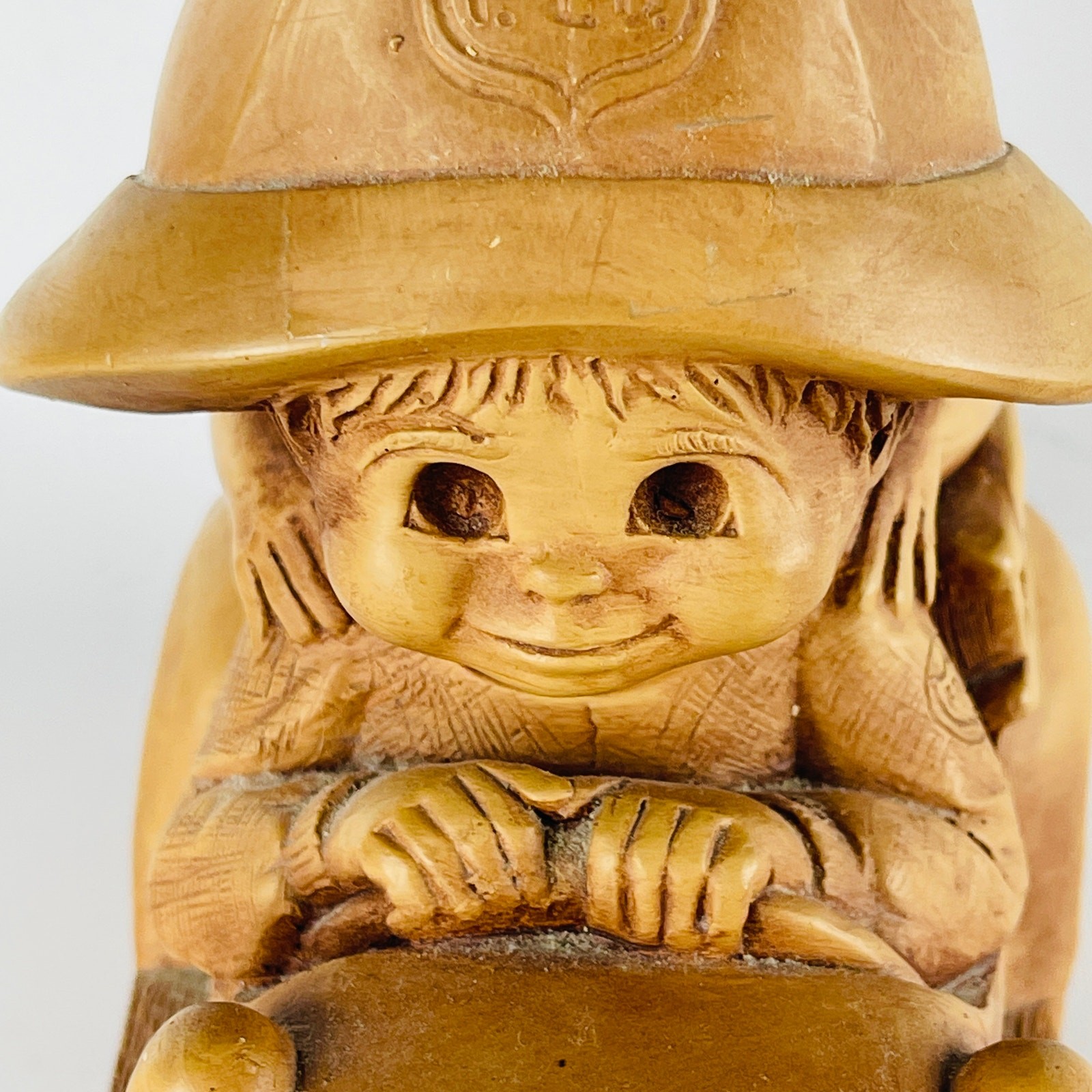 Vintage Bill Mack Fannykins Sculpture To The Rescue Firemen