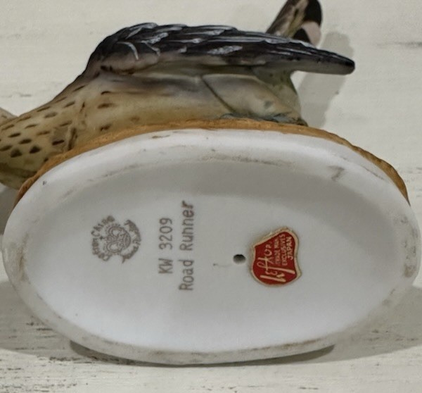Lefton Road Runner Figurine Ceramic KW3209 Vintage Hand Painted Japan