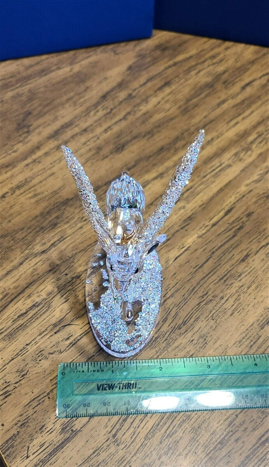 🪽 Swarovski Crystal *SIGNED* 2019 Winter Sparkle Mythical Grazelle Figurine NIB