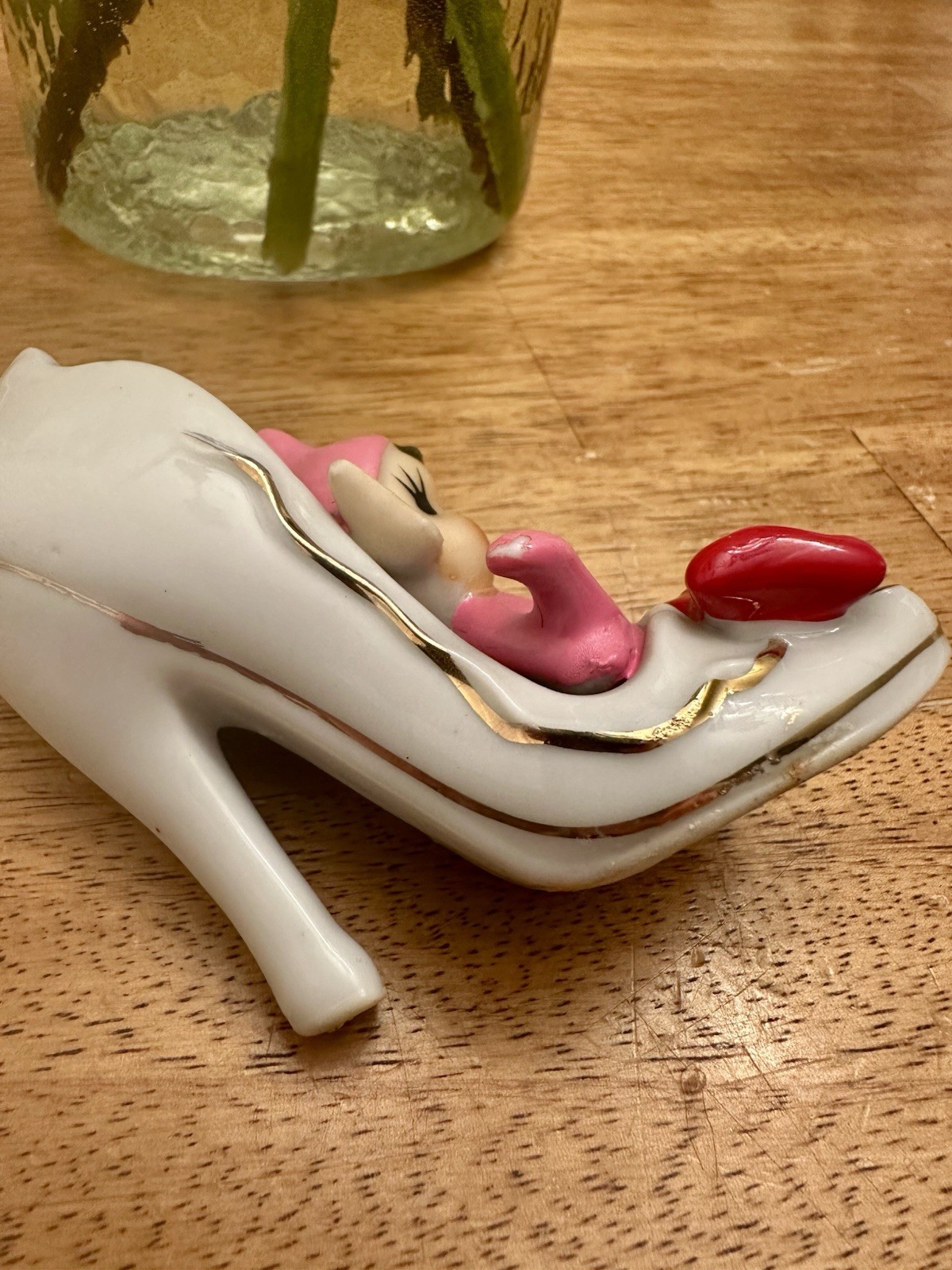 Vintage Pixie/Elf in High Heeled Shoe