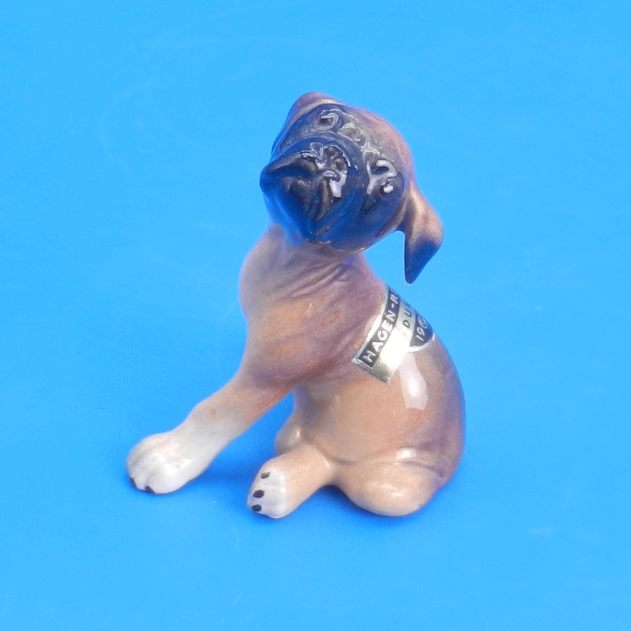 Hagen Renaker DW BOXER DUKE Vintage Puppy Dog Figurine Monrovia 1955