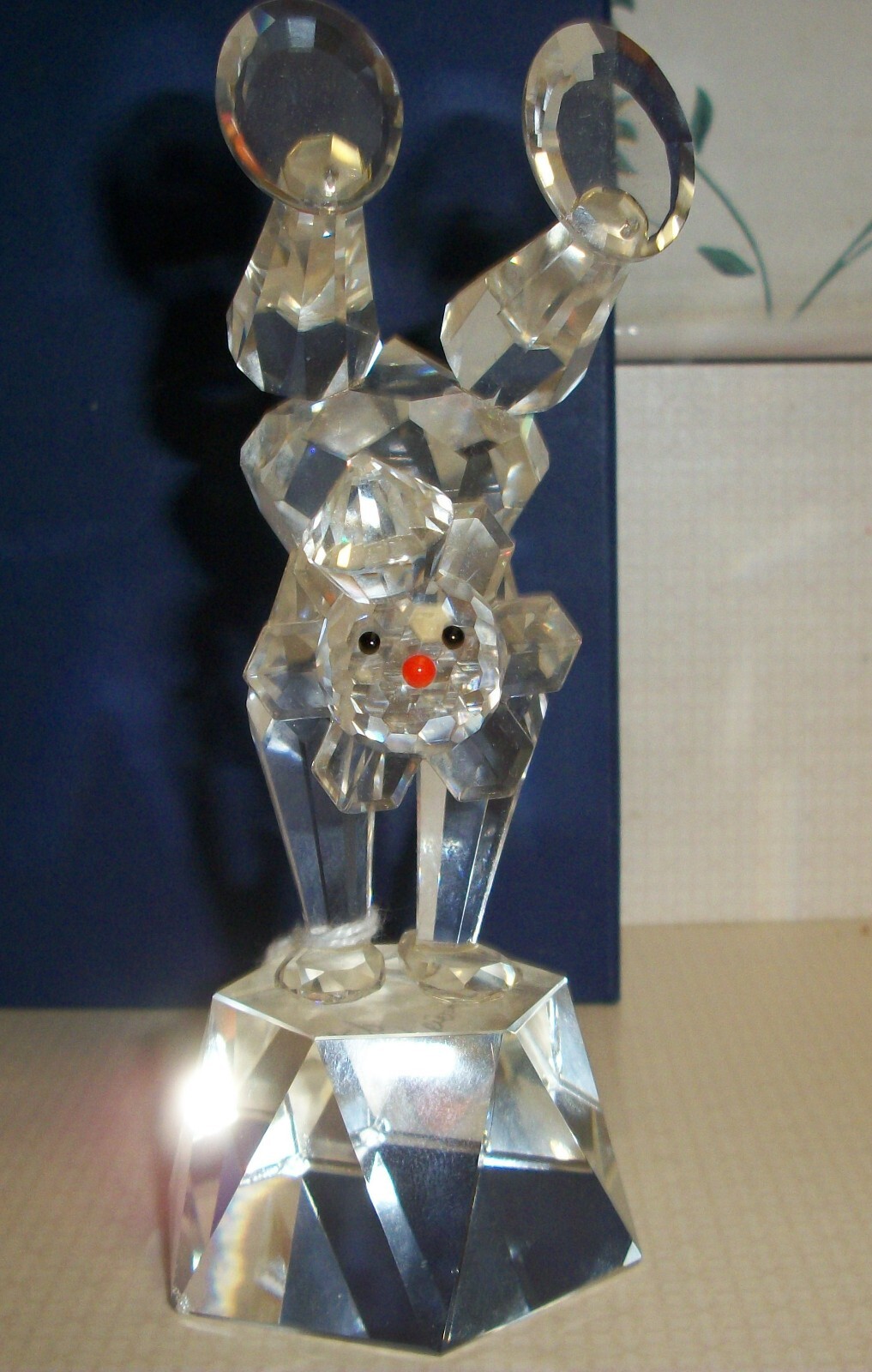 Crystal Zoo Crystal Circus Clown Standing on Hands – Signed Olga Plam Llt. Ed.