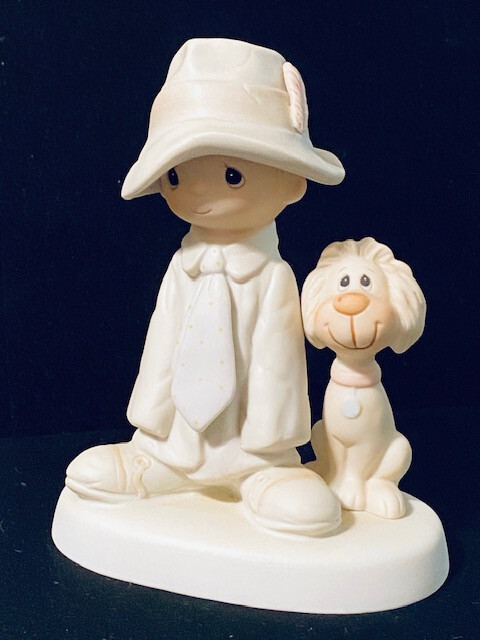 PRECIOUS MOMENTS E-5212 (SPECIAL DAD) w/BOX-1980 J&D -VGC