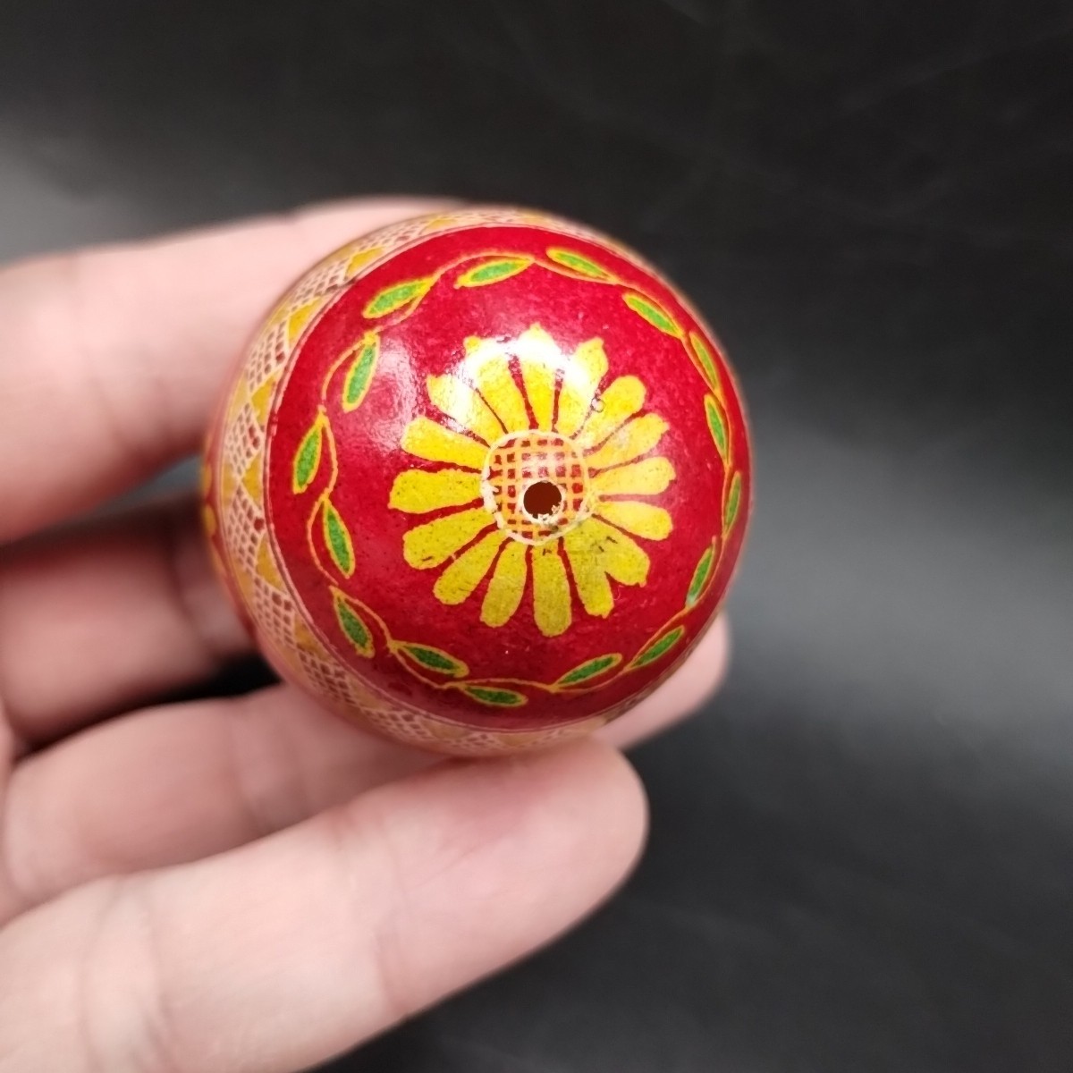 Real Handmade Pysanky Pysanka Ukrainian Easter Egg Flowers Floral Pattern