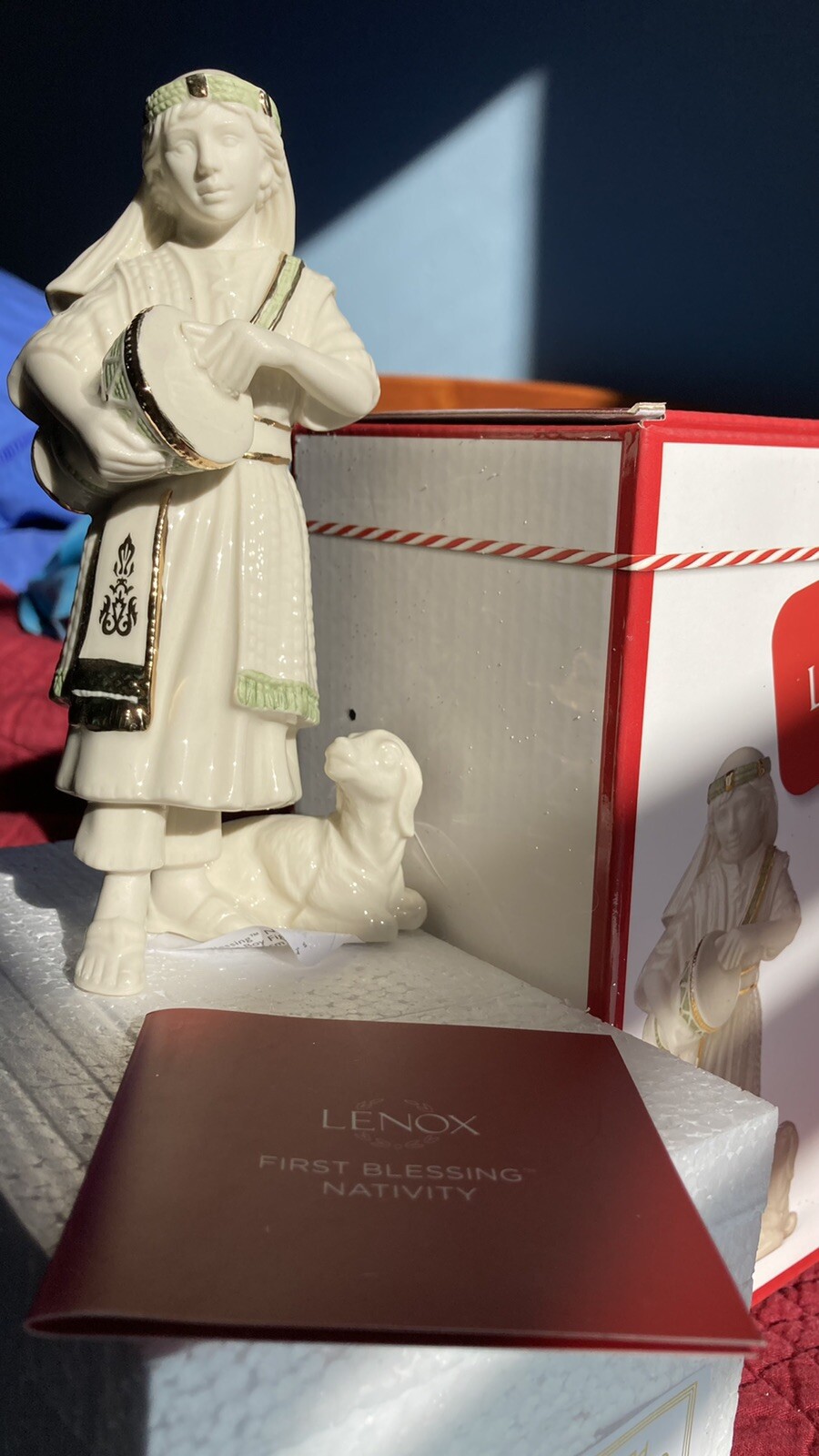 Lenox First Blessing Nativity Drummer￼ Boy Figurine ￼New NEVER displayed 6.3in