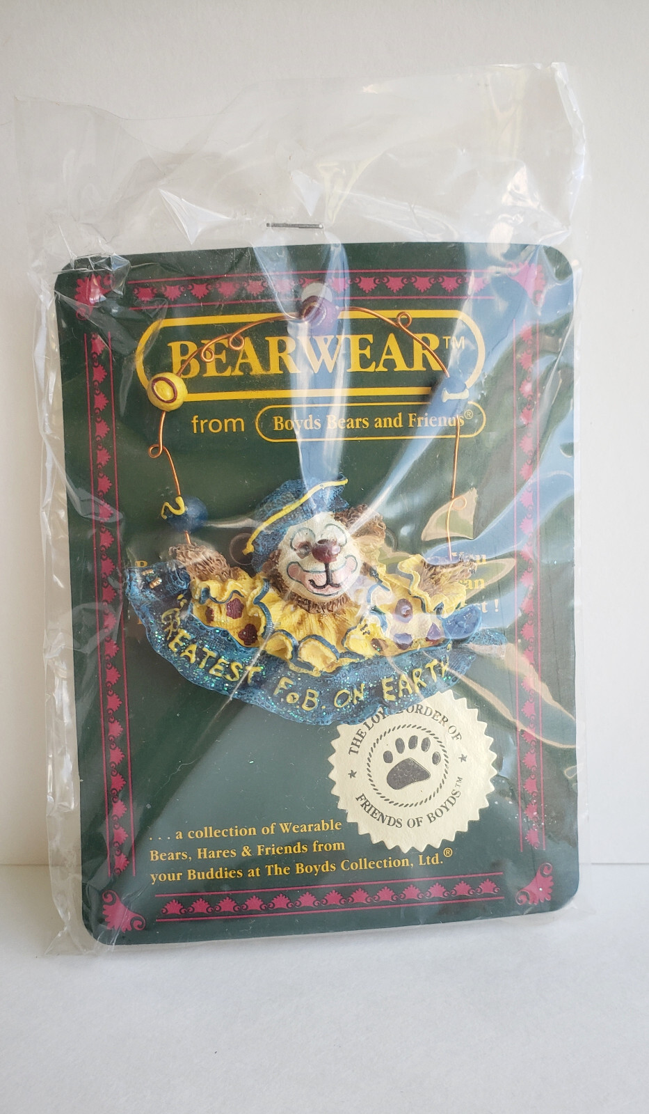 Bearwear Boyds Bear pin Gizmoe Life’s a Juggle 2001 new in package vintage