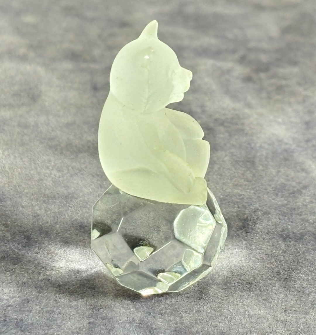 Set of 2 – Vintage Swarovski Ebeling & Reuss Polar Bear and Teddy Bear Frosted