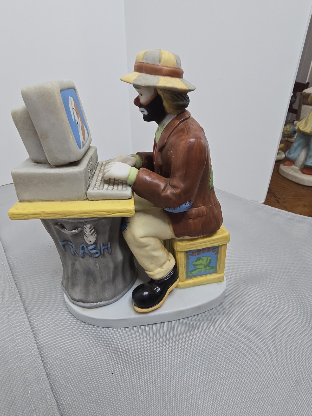 Emmett Kelly Jr. Computer Whiz Porcelain Figurine