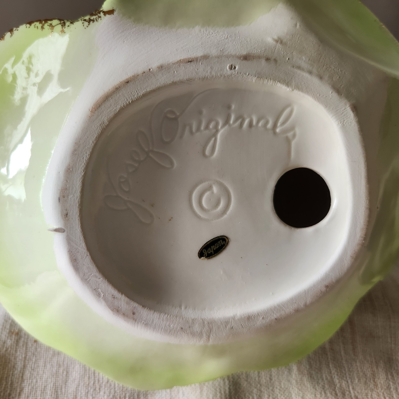 Rare Large 8.5″ Josef Originals Fantasia Series Girl in Green Dress Figurine