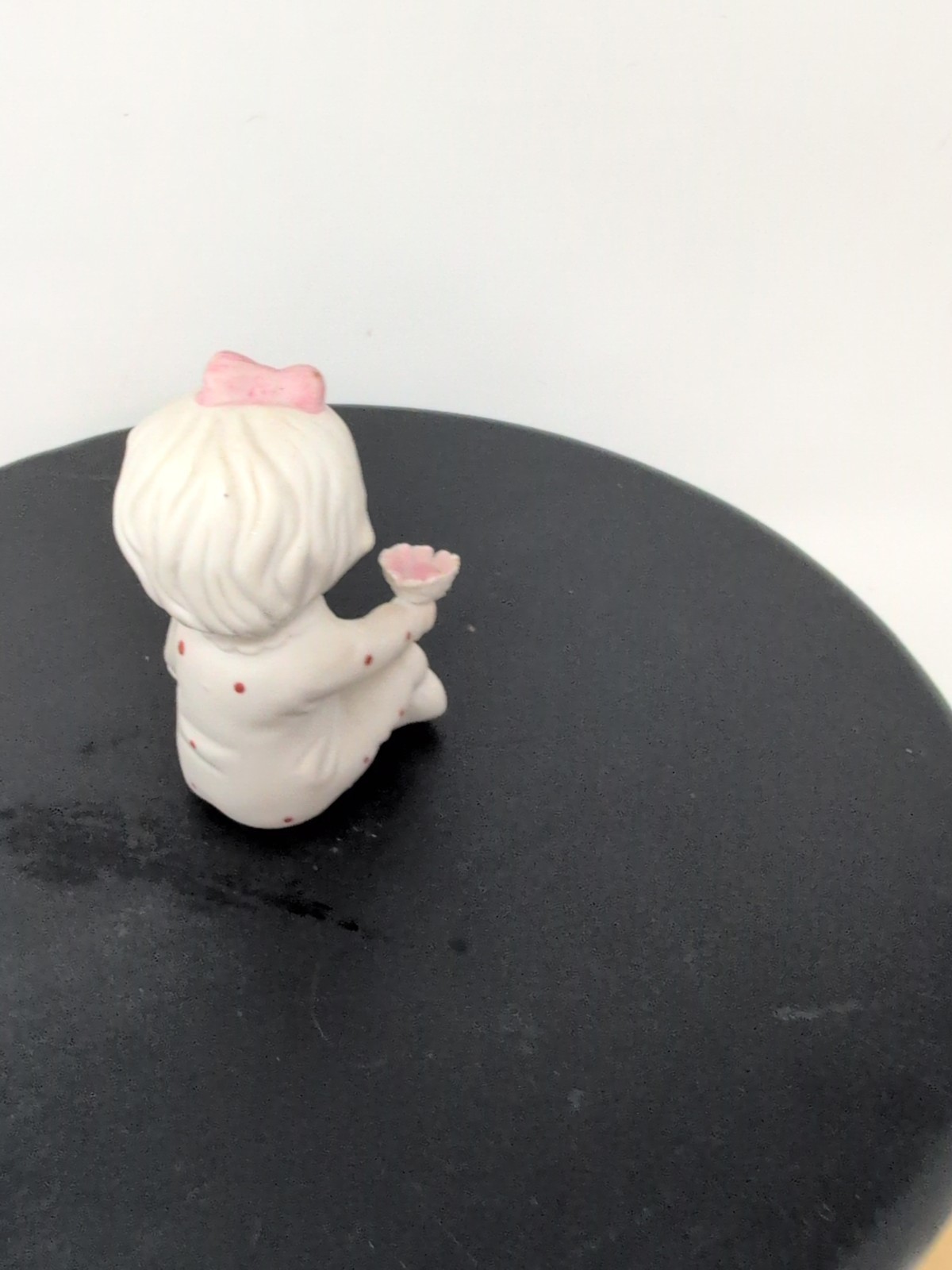 1950s Sophia-Ann Adorable Babies Holding Flower Porcelain Set Of 3 3″-4″ T