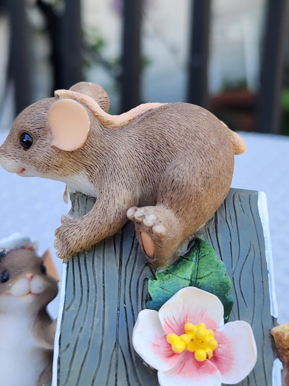 Fitz & Floyd Charming Tails “Home Tweet Home” Figurine Mouse Bird House