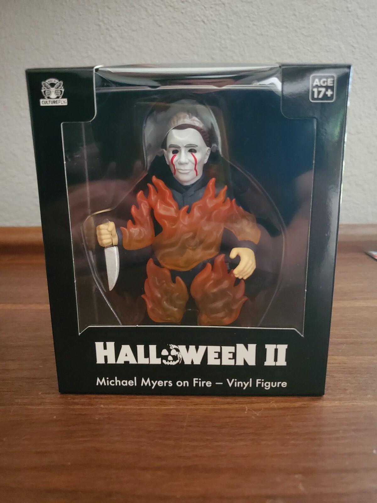 Michael Myers On Fire Culture Fly Figure. Halloween II Limited Release