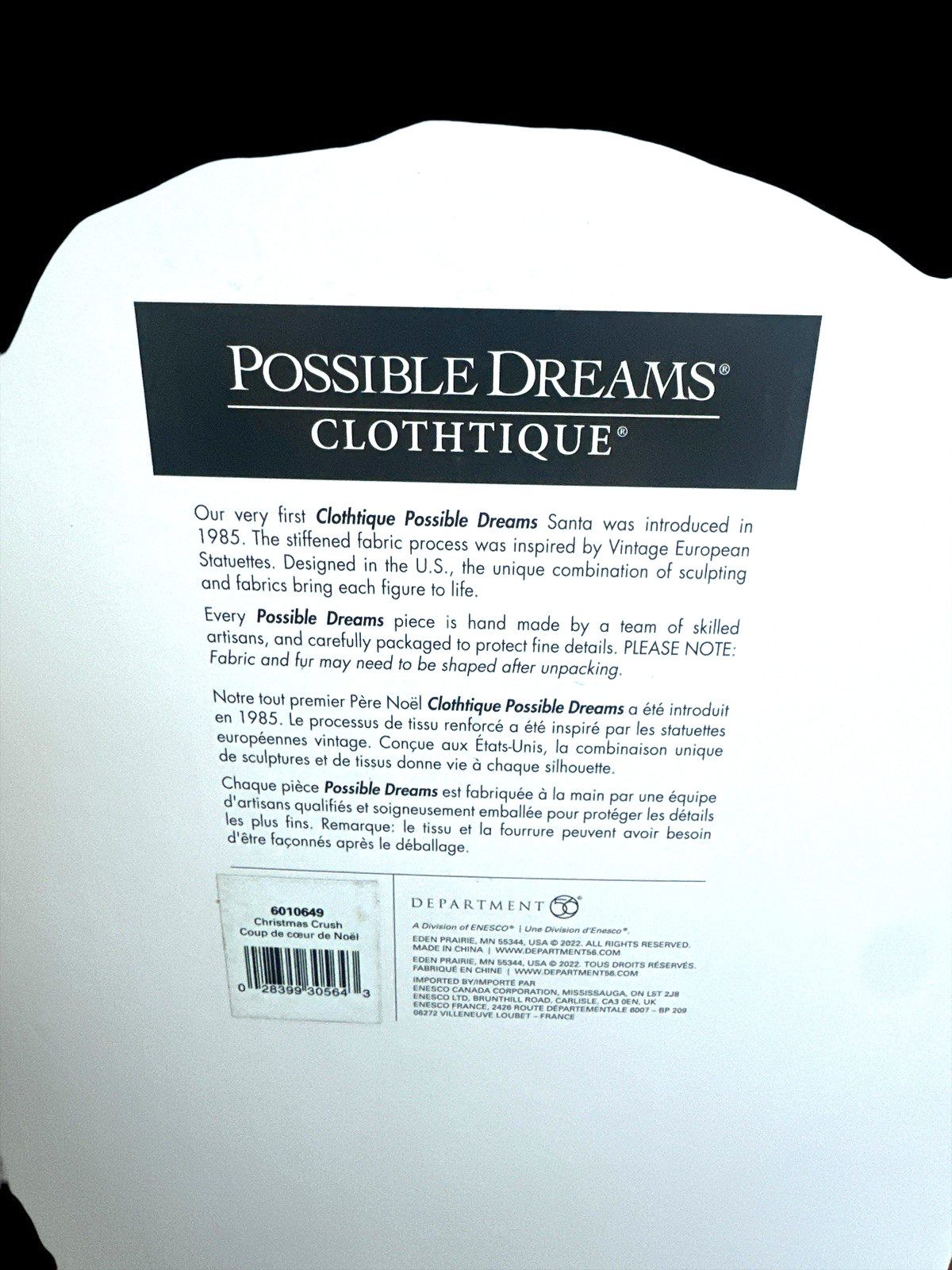 Dept 56 Possible Dreams Santa and Mrs. Claus Christmas Crush Wine Making F…