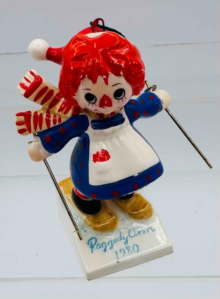 Vintage Raggedy Ann & Andy 1980s FIGURINE LOT, Set of 4, EX