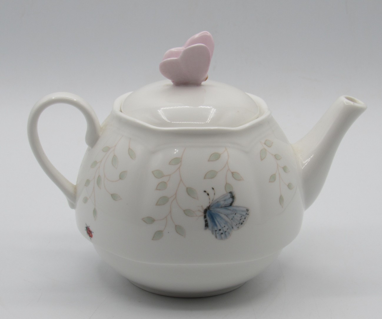 Lenox Butterfly Meadow Teapot with Butterfly Finial – Please Read