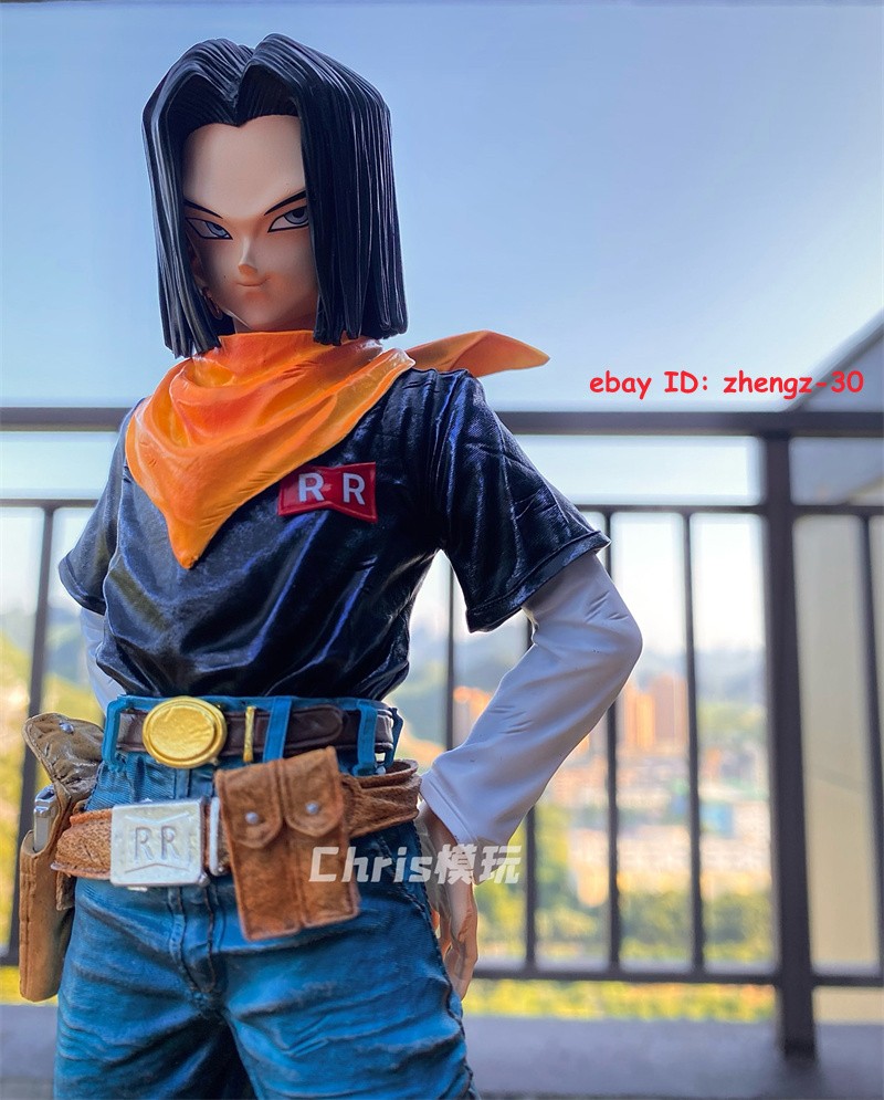 1/6 Scale Android 17 Statue Figure Resin Painted GK Model W/Bust Collection Gift