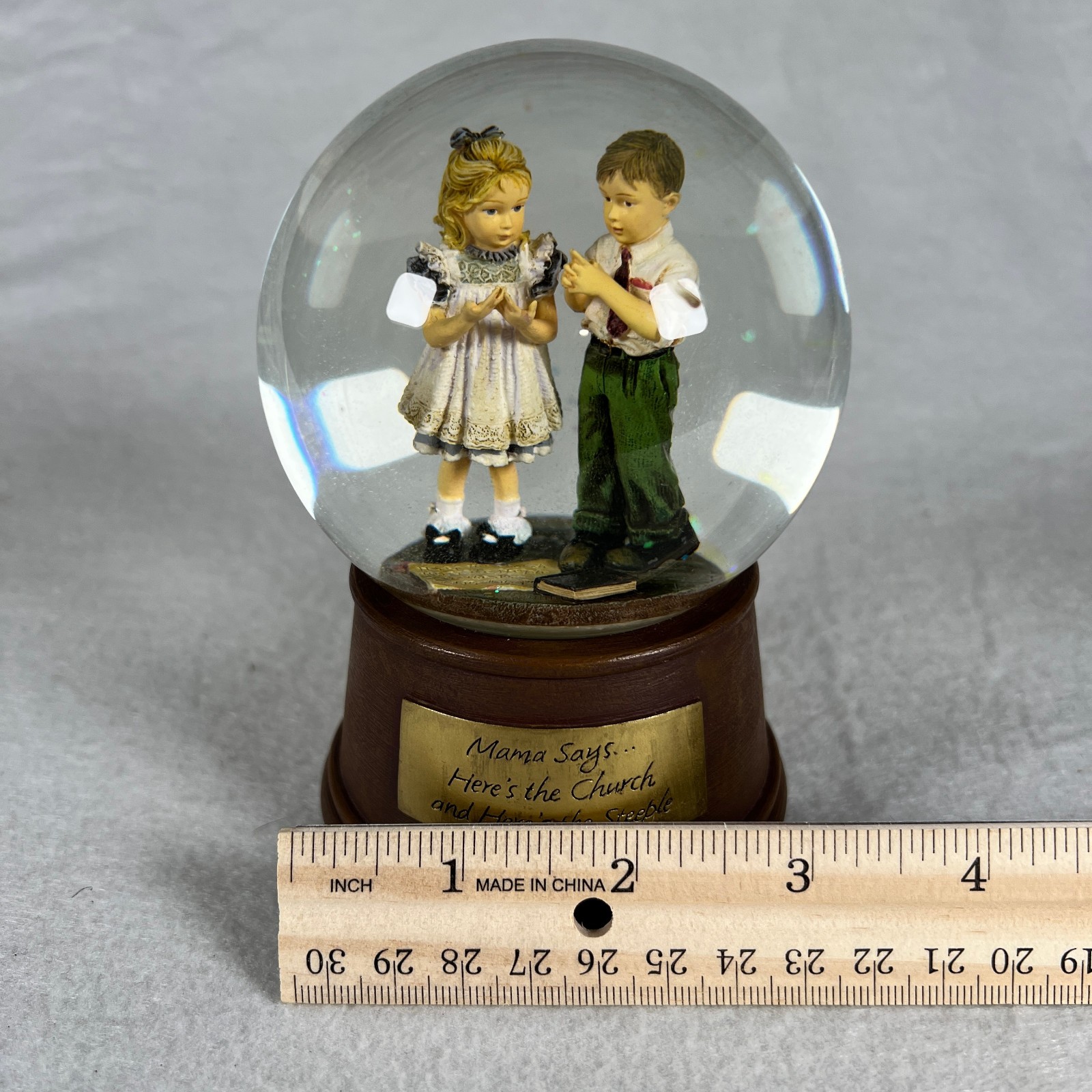 Kathy Andrews Fincher Snow Globe Church Steeple DEMDACO