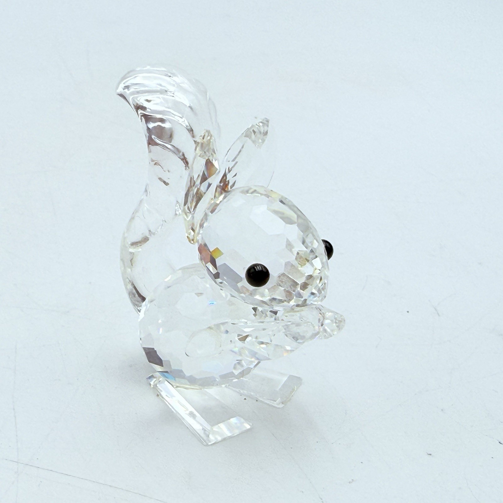 Swarovski Crystal Figurine Squirrel With Nut Vintage Tall Ears
