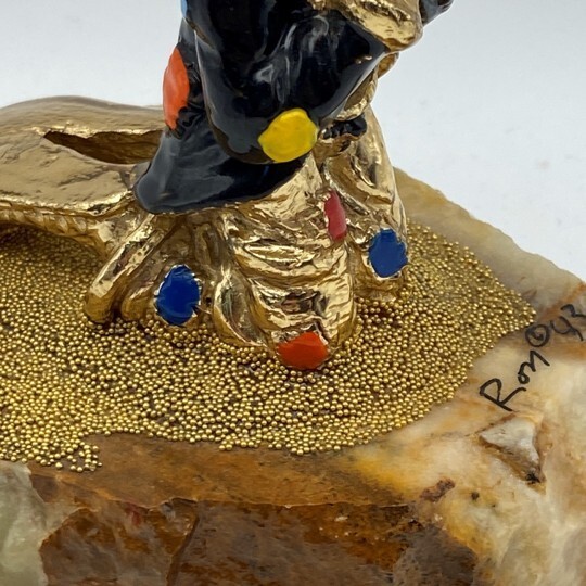 1983 Ron Lee Praying Clown “Hobo Joe” Sculpture 24K Signed Circus Retro Vintage