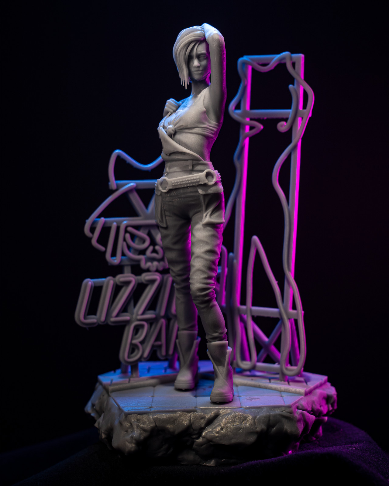 Judy Alvarez Figurine Cyberpunk 2077 Hand Painted Model / DIY Kit 10pcs
