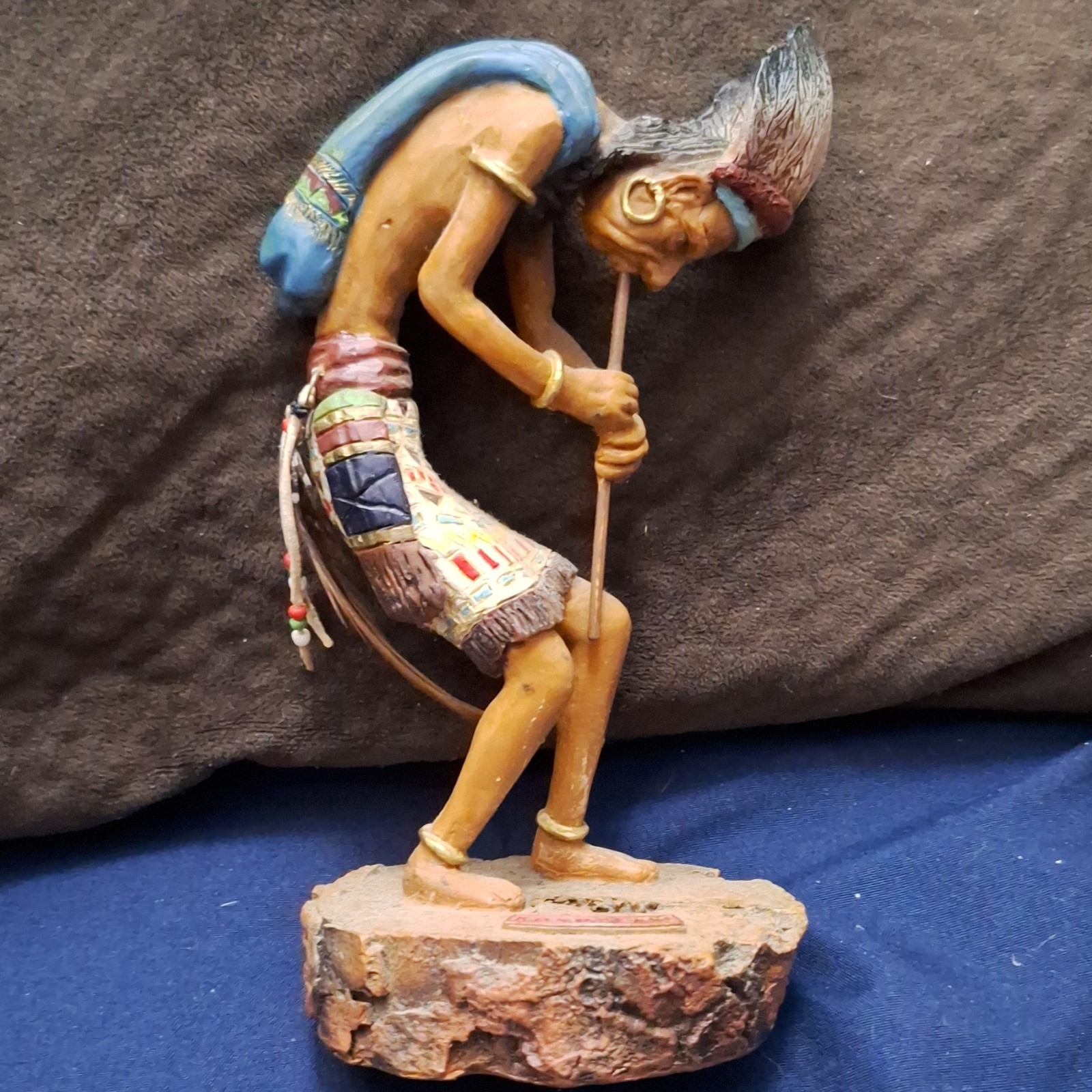 Spoontiques Kokopelli Native American Painted Resin Figurine, Multicolor