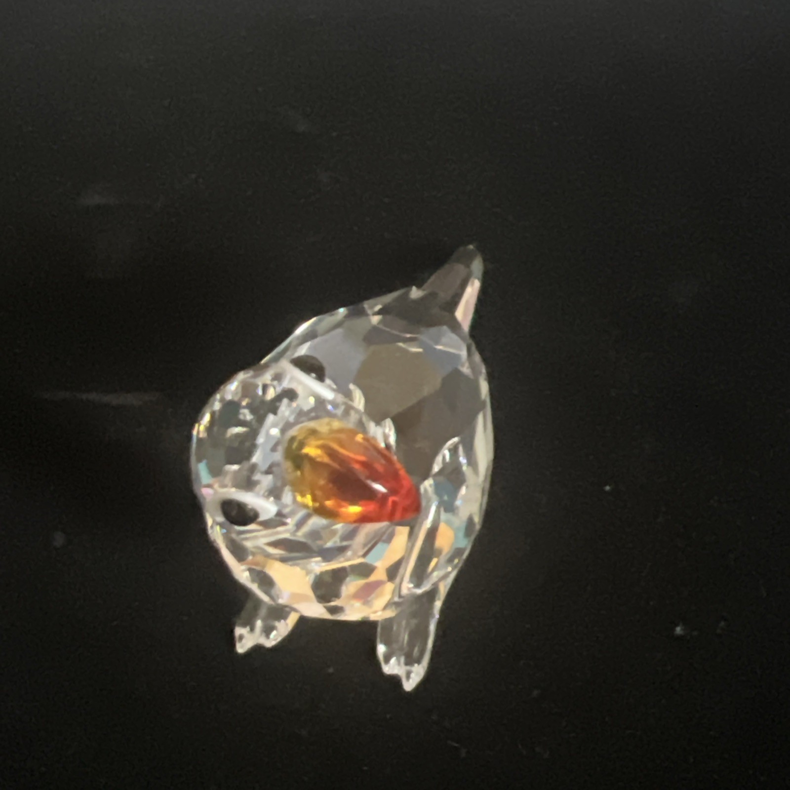 Swarovski Crystal FEATHERED BEAUTIES Parrot Figurine Fire-Opal Beak #294047