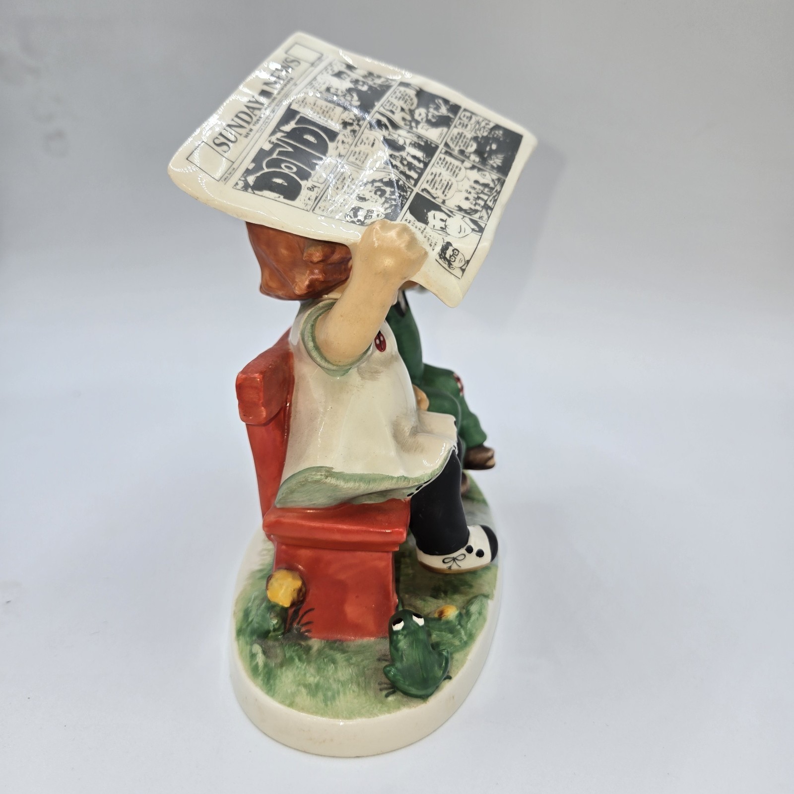 Vintage Goebel Figurine Let it Rain 1967 BYJ 51 Redhead Kids Charlot Byj